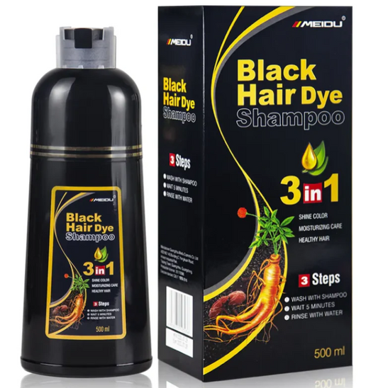 SHAMPOING COLARANT NOIR ✨ économique et durable 👌
